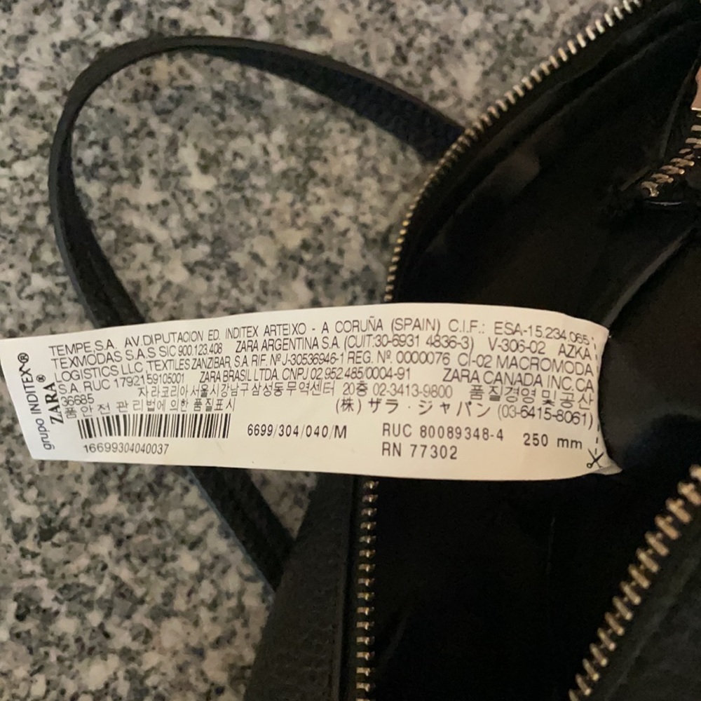 Black Zara Basic Collection Purse - image 8